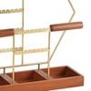 Подставка для ювелирных изделий, ожерелье, органайзер, держатель для сережек с деревянным подносом для часов-браслетов-гвоздиков