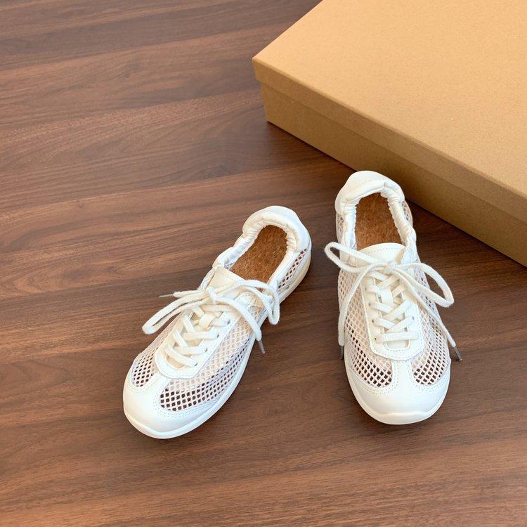 Сетчатые дышащие немецкие тренировочные туфли женские 2025 новая летняя повседневная спортивная обувь на плоской подошве универсальные маленькие туфли Форреста Гампа