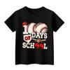 Детская модная повседневная футболка с коротким рукавом и круглым вырезом в честь 100-дневной годовщины школы