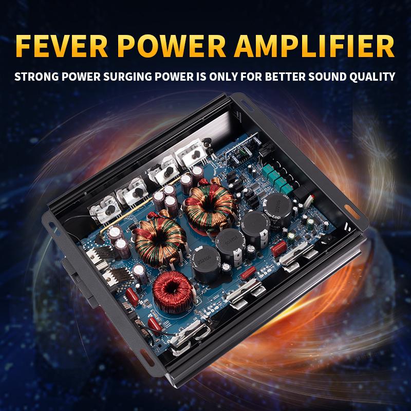 Max 2000W single-channel car audio amplifier, low distortion, smooth sound quality, mono class D high-power car power amplifierE