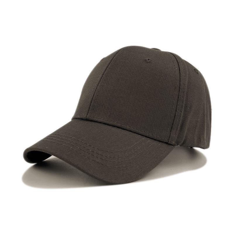 Stylish Plain Cotton Baseball Cap with Sun Protection and Embroidered Design