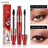 Red Tube Double-effect Mascara Waterproof Sweat-proof Slender and Not Smudged Mascara