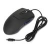 Wired Mouse Blue Backlit Type C Ergonomic Multimedia Keys Adjustable DPI Gaming Mouse for Gaming Office Study