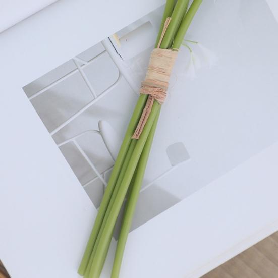 Yousheng 6 шт. Имитация букета цимбидиума Настоящее прикосновение Искусственные цветы Не увядающие Выцветающие Яркий цвет Искусственный цветок