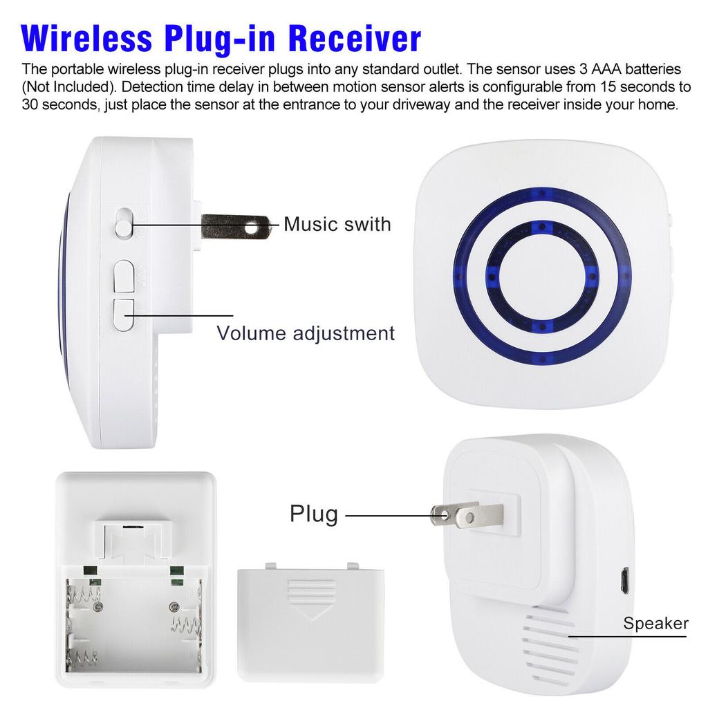 Беспроводной датчик движения, сигнализация, домашняя безопасность, дверной звонок, система оповещения