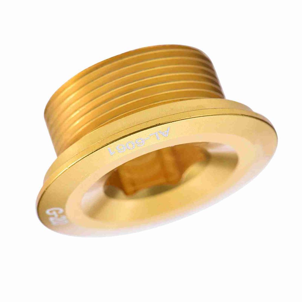 GUB Прочный алюминиевый сплав Велосипед Велосипедный шатун Крепежный болт-винт шатуна (Золото)