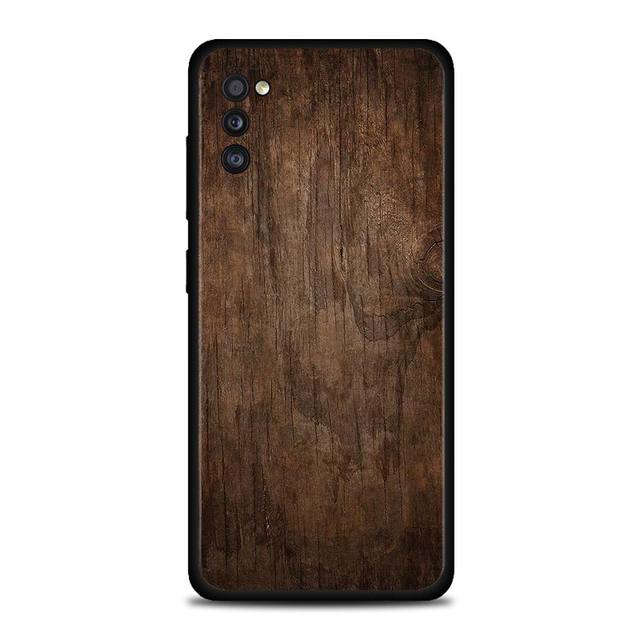 Чехол для Samsung A51 A71 A21s A21 A12 A11 A02s A02 A01 A91 A72 A52 A42 A41 A32 A31, силиконовый чехол из натурального дерева