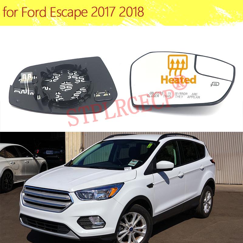 Auto Car Left Right Hand Side Door Wing Reaview Mirror Glass Heated Replacement for Ford Escape 2017 2018 LH RH