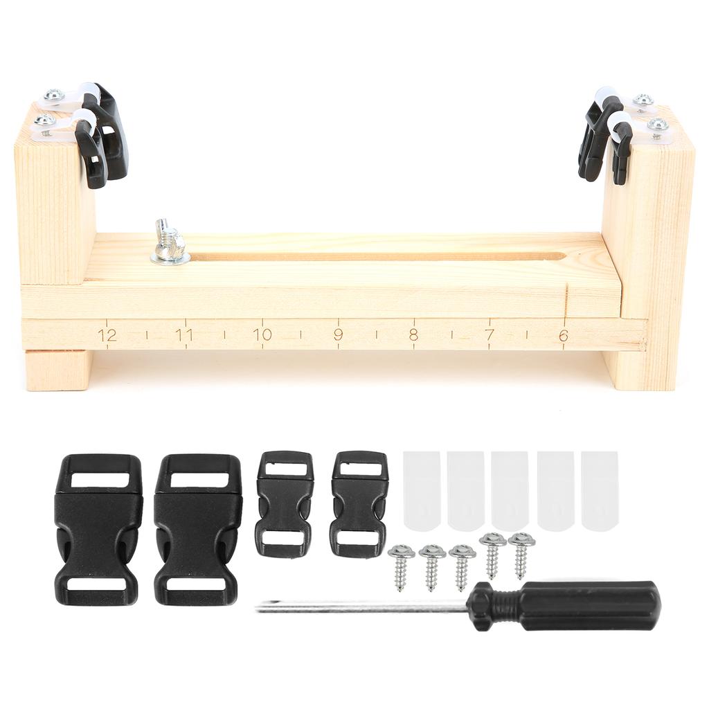 Браслет из зонтичной веревки DIY Paracord Jig Woven Wooden Frame Outdoor Knitting Tool Kit