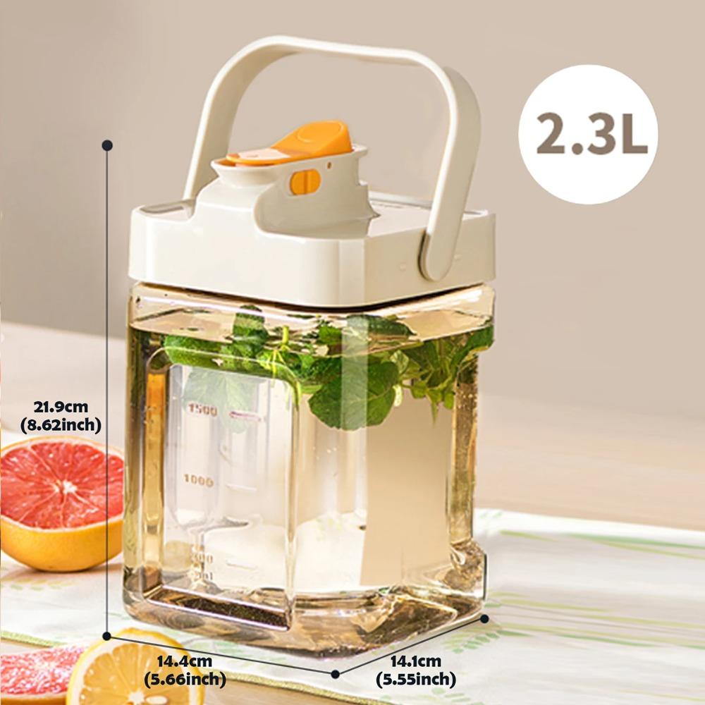 2.3L/3.5L Water Bottle with Faucet Drinking Bottle Refrigerator Cold Water Jug Cold Water Bottle