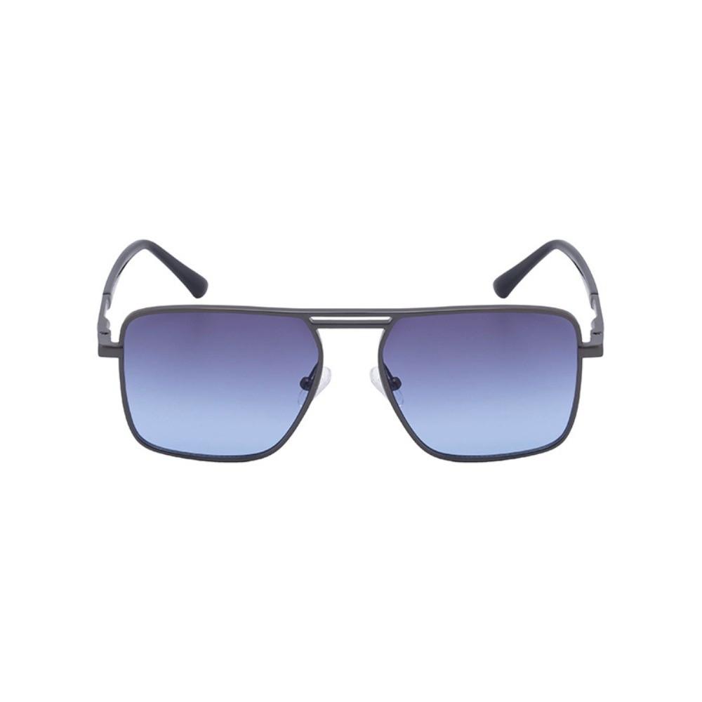 Punk Double Beam Sun Glasses Big Frame Men Eyewear Personalized Square Sunglasses Unisex