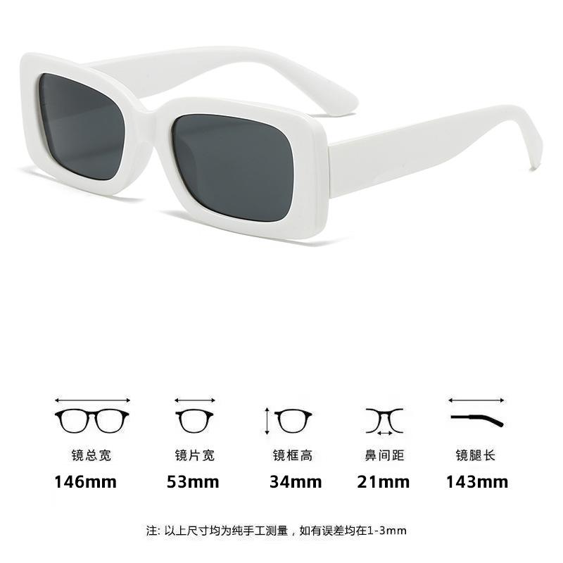 Retro Square Frame Sunglasses Forwomen Men Hip Hop Punk Sun Glasses Summer Vacation Beach Party Glasses Shades Uv400