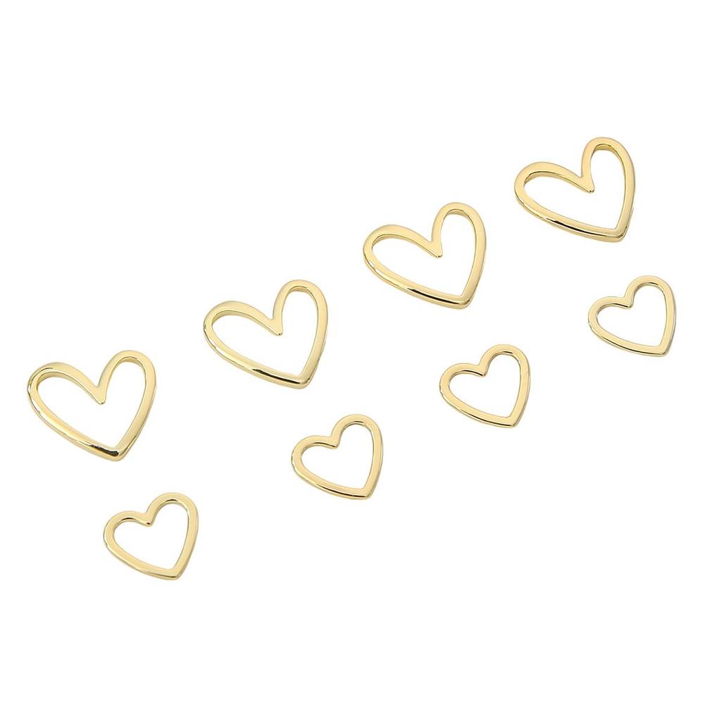 Copper Hollow Peach Heart Charms For DIY Jewelry Making Craft Accessories