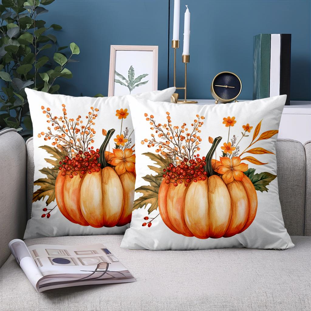 1 шт. Осенняя тыква Декоративные наволочки для диванных подушек Полиэстеровая наволочка, декоративная наволочка для диванной подушки