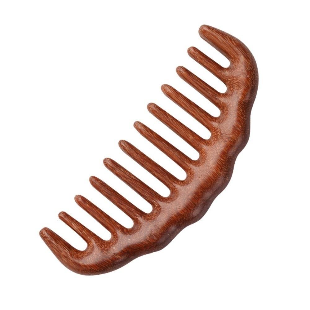 Anti-Static Wooden Comb Handmade Carving Scalp Massager Comb New Wide Tooth Hair Comb  Gifts