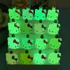 10/50PCS Resin Miniature Cute 3D Matte Luminous Cartoon Small Bottle Handmade DIY Decorative Material