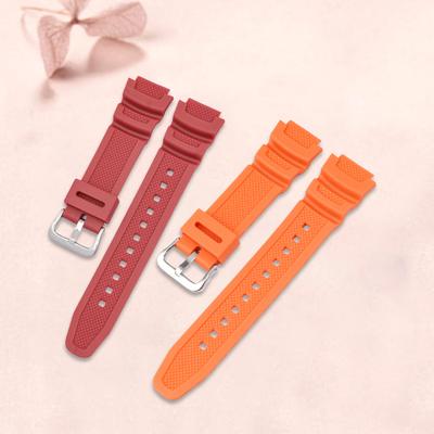 Ремешок для часов из мягкой водонепроницаемой резины 18 мм, сменный ремешок для мужских часов, браслет, совместимый с Casio AE-1000W/AQ-S810W/SGW-300H/W-S200H