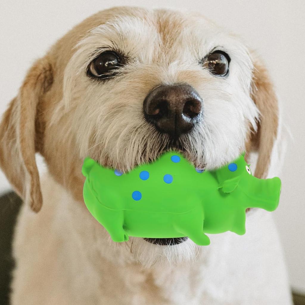 Balacoo Пищащая свинья Игрушки для собак: Латексная хрюкающая свинья, звуковая игрушка, игрушка для игры, сжимаемая, интерактивная, молярная, для жевания, щенок, жевательные игрушки для собаки, щенка, для расслабления, тренировки,