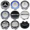 JVC5   Benz Car 75mm Car Floating Wheel Center Hub Caps Cover for Mercedes Benz B/C/E/S Class A Class C200L GLC GLK CLA Accessories.