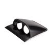 2 Inch 52mm Gauge Pod Mount Holder Dual Triple Gauge Pod Carbon Fiber Style/Gloss Black  Dash Mount for Racing Car Universal
