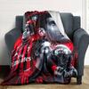 AC Milan Football Star Collage Art Print Flannel Blanket Soft Throw Blanket Sofa Couch Bed Decor Soccer Fan Home Gift