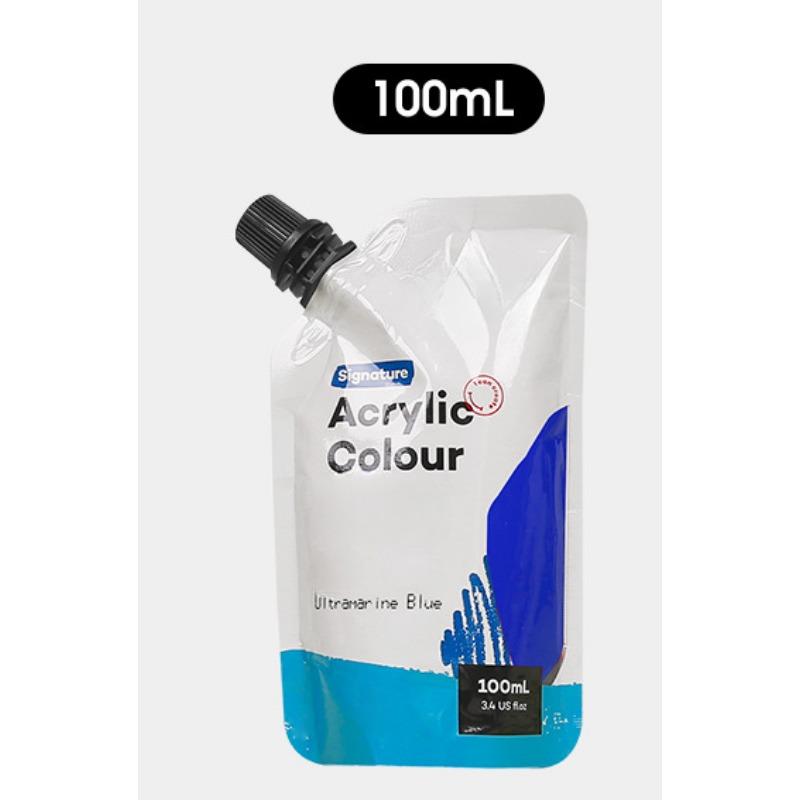 Самонесущая сумка 100 мл, водонепроницаемые акриловые краски, портативная маленькая упаковка, сумка для дополнений к краскам, студийные принадлежности для занятий искусством