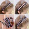 Broken Hair Finishing Artifact Rhinestone Headband Female Anti-Slip Wavy Headband Comb Bangs Face Wash Hairpins