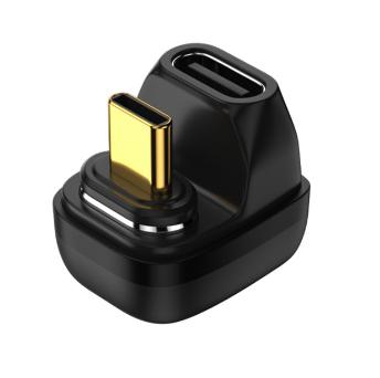 Угловой адаптер USB-C (папа-мама) USB4.0 40 Гбит/с 100 Вт PD Быстрая зарядка 8K 60 Гц OTG Разъем для передачи данных для MacBook Ноутбука