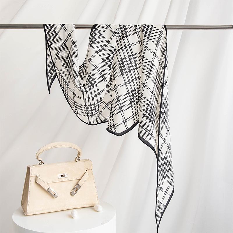 Элегантный Универсальный Шарф из 100% Шелка Малбери: Осенняя женская шаль от солнца из крепдешина