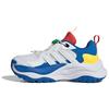 Adidas Maxxwavy Synthetic Leather, Textile Low top Kids Lifestyle Shoes White Blue Kids' JH7169