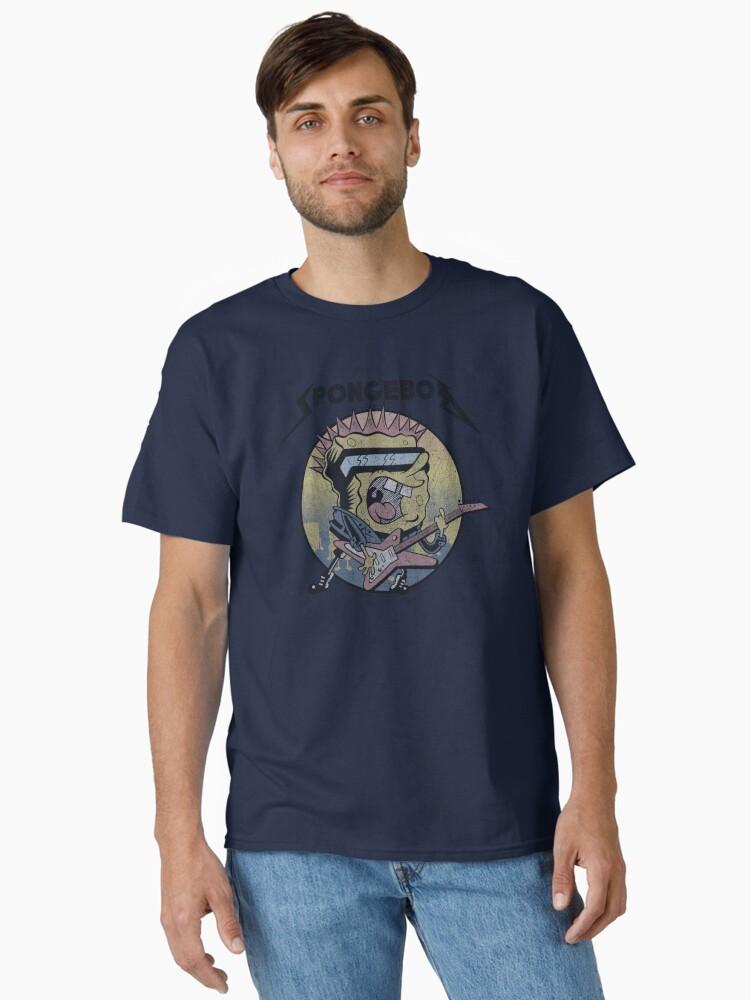 SpongeBob SquarePants SpongeBob SquarePants Heavy Metal Rock Classic T-Shirt