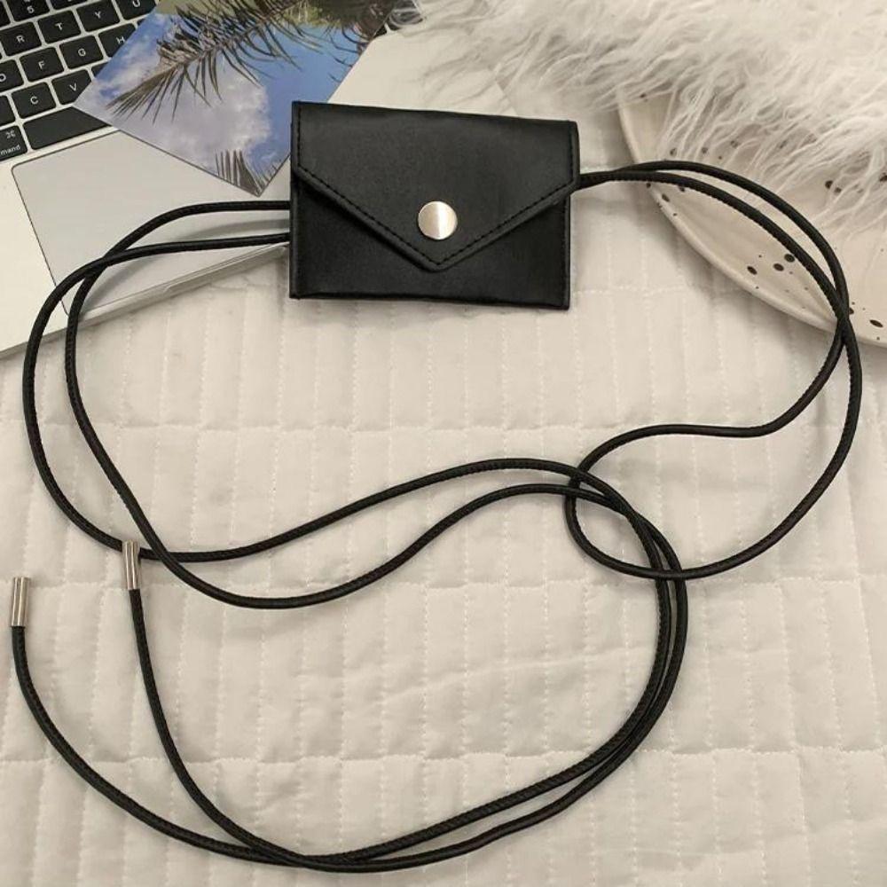 Vintage Envelop Waist Rope Versatile Dress Jeans Belt Leather Waist Bag  Waist Accessories