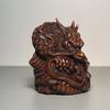 Chinese Boxwood Wooden Carvings Dragon Wood Carving Statue Loong Figurines