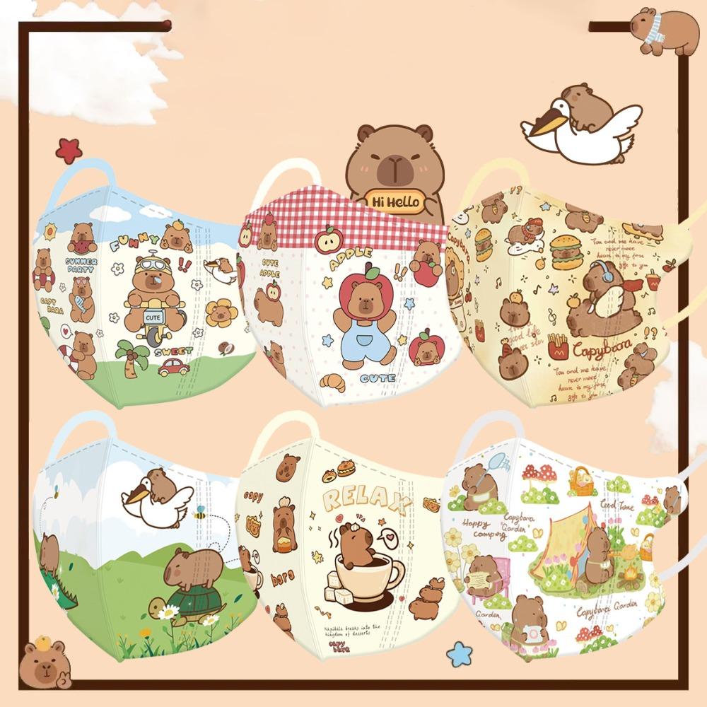 Capybara Pattern Sunshade Mask Anti Pollen Anti-sun Mask Hot Sale Face Veil Outdoor