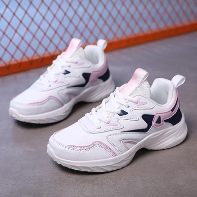 CRLAYDK женские кроссовки для бега из кожи на шнуровке удобные туфли для ходьбы нескользящие модные теннисные для студентов фитнес