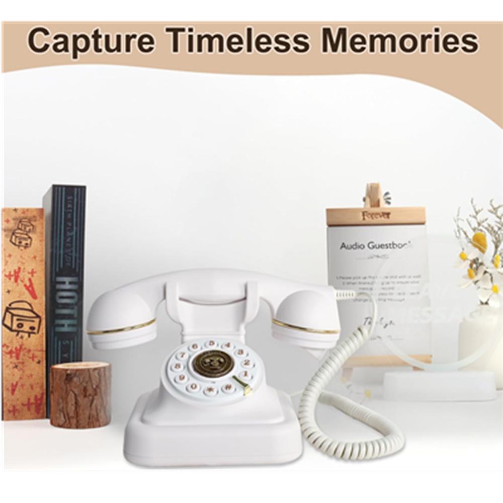 Audio Guestbook Telephone Wedding Phone For Party Gathering Audio Guest Book Telephone DIY Guestbook Message Recording