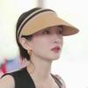 Hua Shaojiang Shuying Empty Top Hat Women's Summer Hat Traveling Seaside Sunscreen Shade Straw Hat Ropless Sun Hat