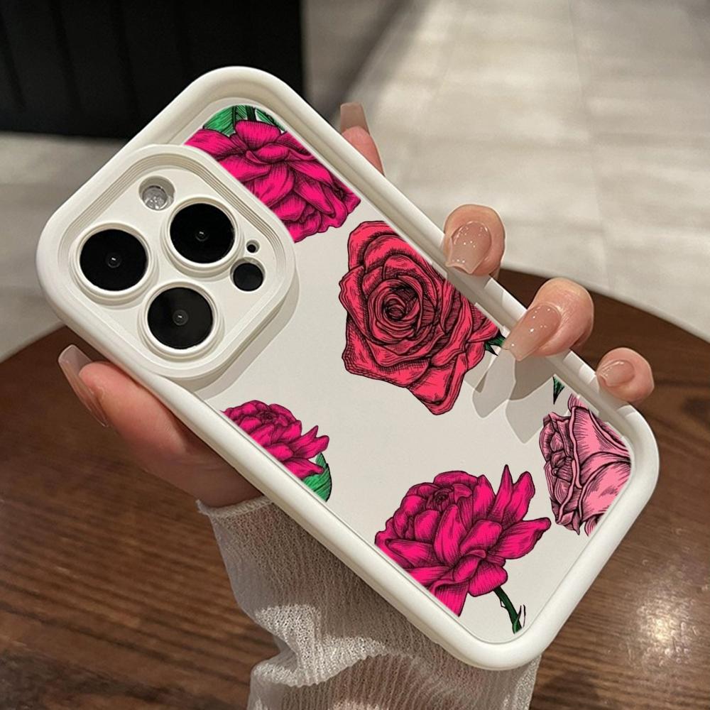 LZ16 цветочный силиконовый чехол для телефона Xiaomi 11 Lite 5G 14T Redmi 14C 13C A3 Note 12 11 9 10 13 Pro Plus противоударный задний чехол