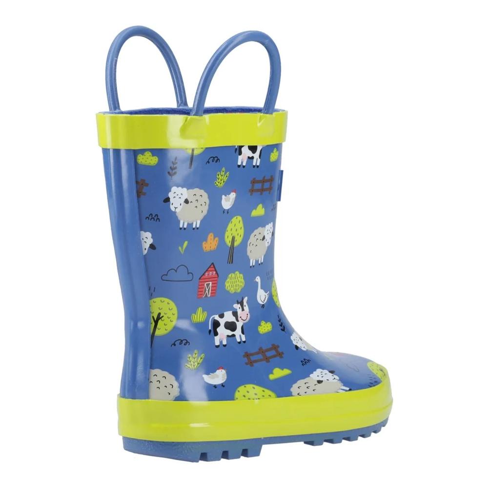 Cotswold Childrens/Kids Puddle Farm Animals Pull-On Wellington Boots