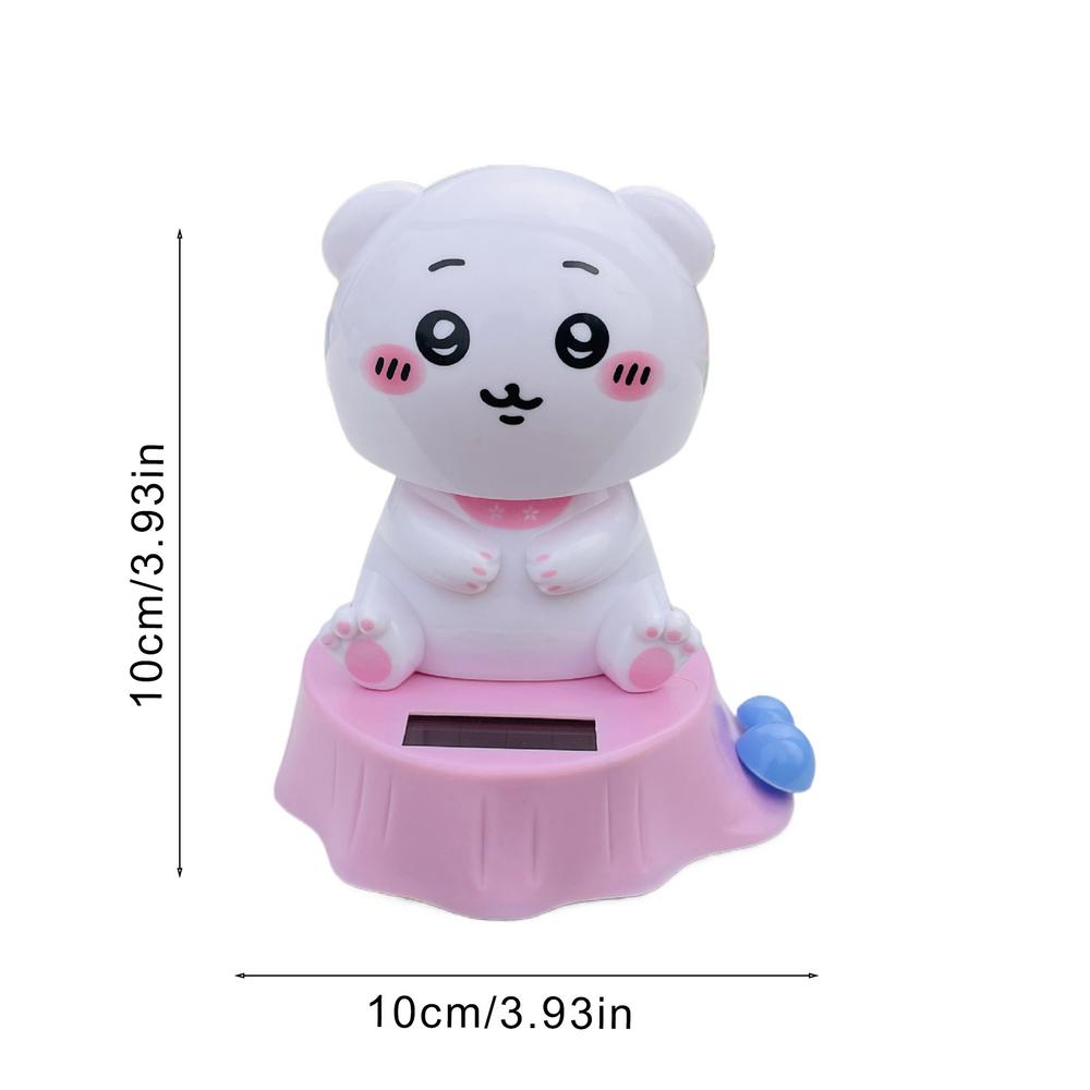 Милые куклы-болванчики на солнечных батареях, мультяшные фигурки с качающимися головками, украшения для автомобиля, украшения для салона автомобиля