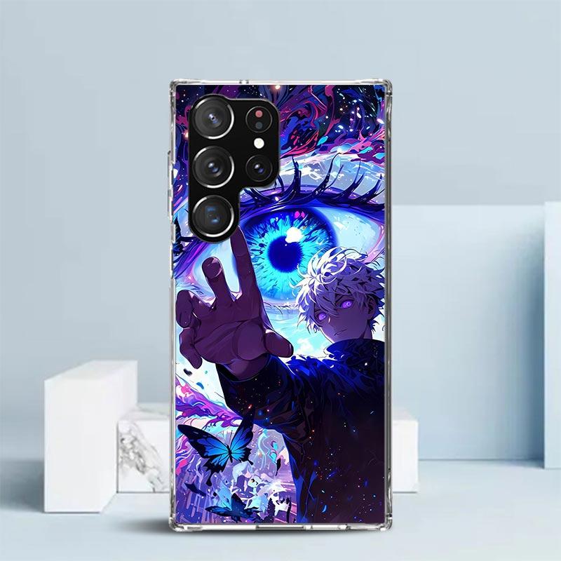 Kaisen J-Jujutsu Годжо Сатору Чехол для телефона Samsung Galaxy S24 S25 Edge S26 Ultra S22 S23 Plus S21 + S20 FE Мягкий ТПУ задняя крышка