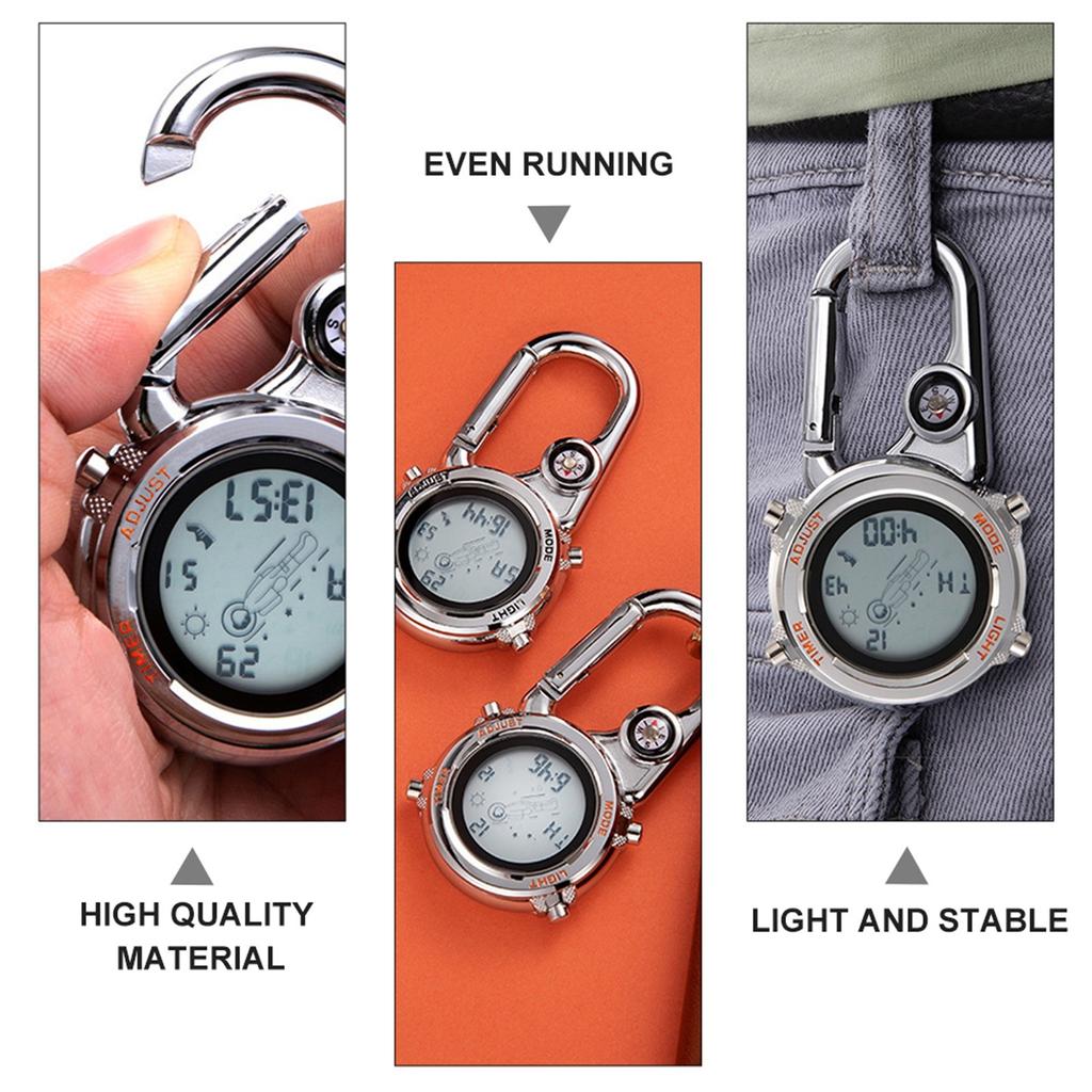 Цифровые часы Спортивные часы Карманные часы для мужчин Часы Мужские спортивные часы Карманные цепные спортивные рюкзаки для женщин Походные карманные часы Оранжевый