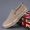 Модная кожаная повседневная обувь Хайтопы Мужские кроссовки Модные удобные лоферы Желтые Осенние мужские туфли Мокасины Нескользящие ботильоны