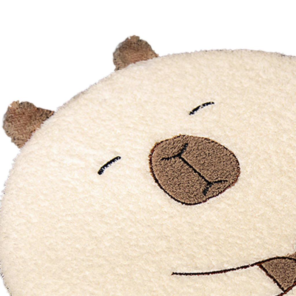 Подушка для сиденья 15,75 дюйма с рисунком капибары, легко моется, декоративная, съемная, круглая, универсальная