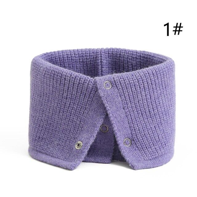 Elegant Winter New Ring Scarf Fashion Lady Neck Unisex Wraps Women Geometric Warm Female Fur Solid