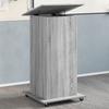 VidaXL Lectern with Wheels and Drawer Sonoma Grey Engineered Wood, Rostrum, Speaker's Stand, Lectern, Platform, Podium, 848029