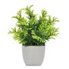 1PC Artificial Plant with Plastic Pot for Home Office Desk Living Room Bedroom Decor Fake Greenery No Maintenance Required