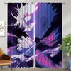 Gojo Satoru Современные Шторы Для Гостиной 2 Части Затемняющие Шторы Домашний Интерьер Шторы Для Камеры Украшения Хэллоуина Оттенки