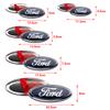 Aluminum 11.5cm-22.5cm Front Hood Rear Trunk Emblem Badge Overlay For Ford Focus Fiesta mk5 mk2 mk3 Auto Tuning Parts Mondeo mk4
