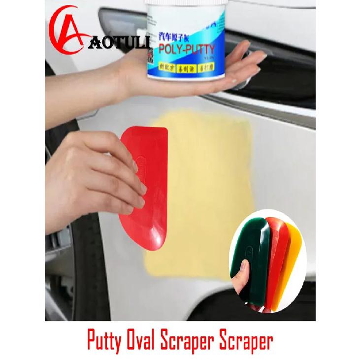 Paint Tool Putty Oval Scraper Scraper Putty Knife Plastic Car Paint Hand Tool Rubber Material
